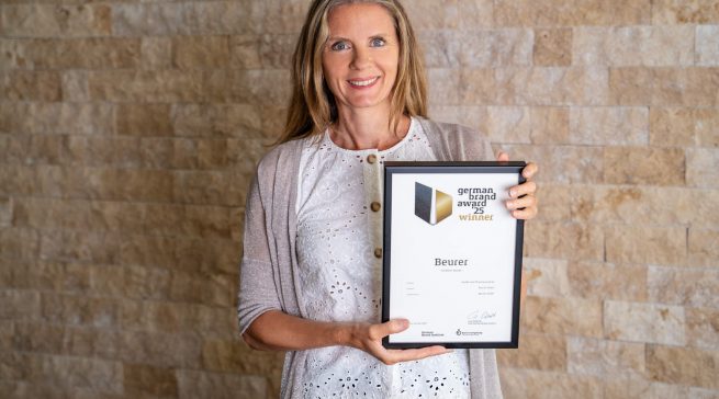 „Wir setzen seit Jahren auf eine konsequente Markenstrategie, die Innovationen und undennähe miteinander vereint“, sagt Kerstin Glanzer, Marketingleiterin der Beurer GmbH.