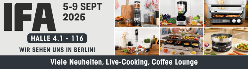 Gastroback: Wir sehen uns auf der IFA 2025!
