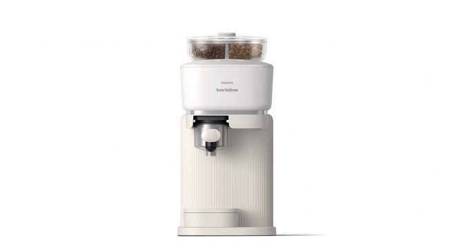 Die Philips Baristina Bean swap in Weiß.