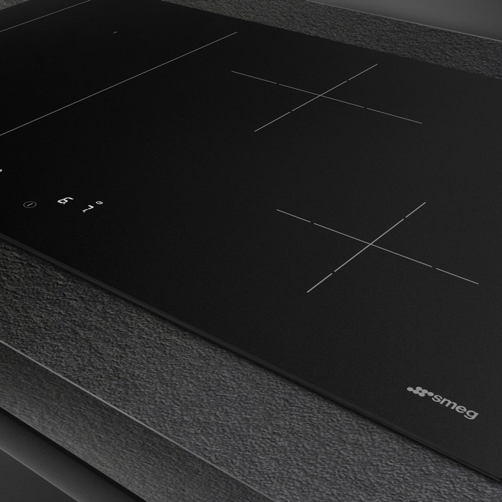 Induktionskochfelder in mattem Schwarz von Smeg