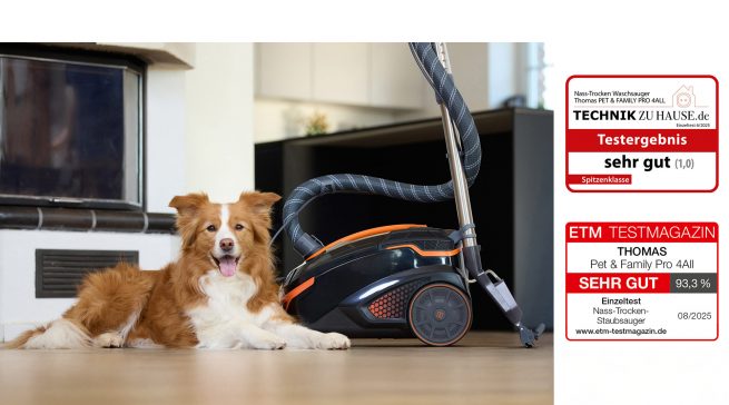 Der Pet & Family Pro 4all ist die ultimative Reinigungslösung für das gesamte Zuhause – ein Allrounder sowohl im Nass- als auch im Trockenbereich.