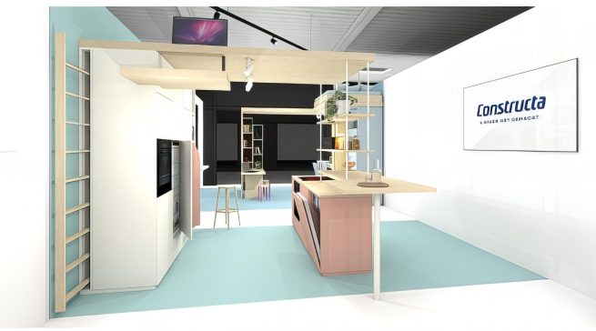 Entwurf des Showrooms von Constructa im IDF 34 in Löhne.