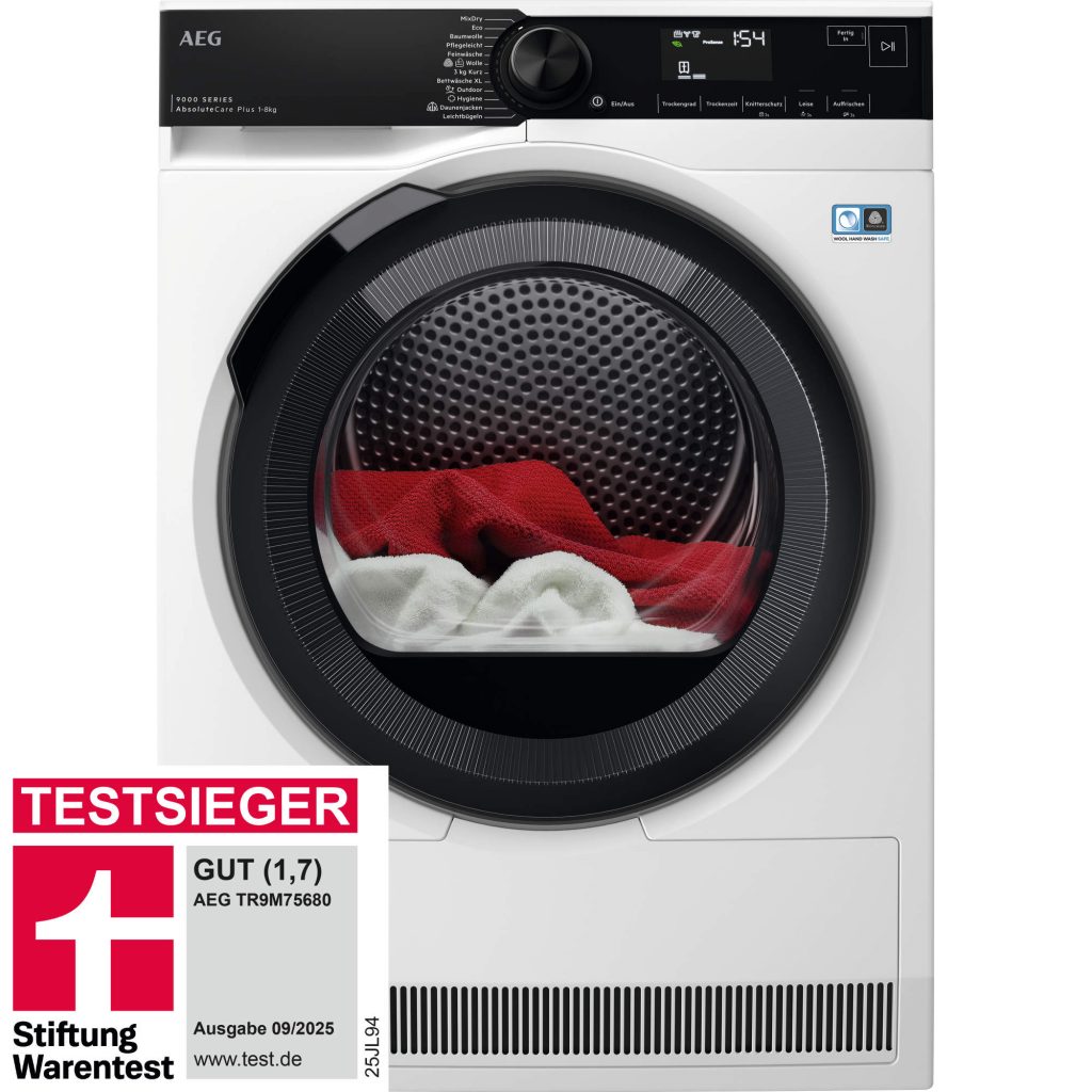 AEG 9000 AbsoluteCare Plus Wäschetrockner TR9M7680