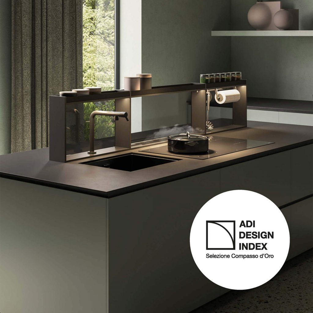 Das Filtersystem Brooklyn von Falmec, entworfen vom italienischen Designer Francesco Lucchese, wurde in den ADI Design Index 2025 aufgenommen. 