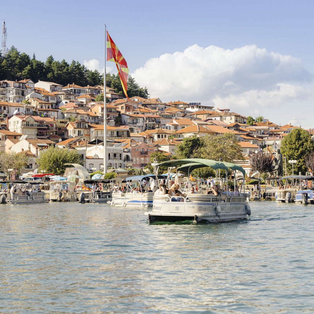 Katamarantour über den Ohridsee. 