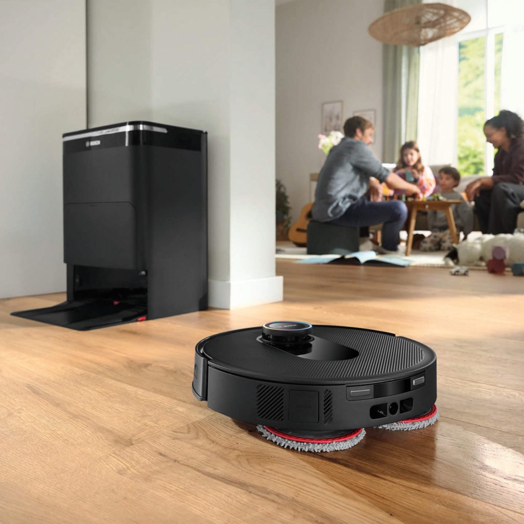 Der Bosch Spotless Max Cam arbeitet im Hintergrund.