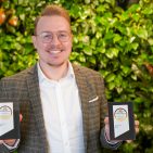 Robin Landgraf, Teamleiter Produktmanagement Medical bei Beurer, freut sich über die Auszeichnung mit dem "Deutschen Gesundheits-Award 2025".