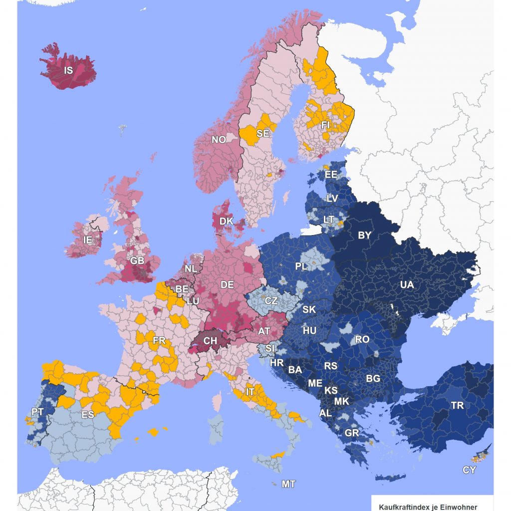 NIQ Kaufkraft Europa 2025