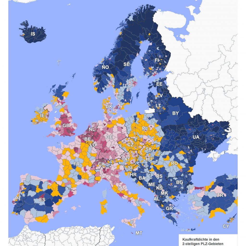 NIQ Kaufkraftdichte Europa 2025
