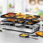 Pizza Raclette RCP-1800 mit 14 Pfännchen von Rommelsbacher