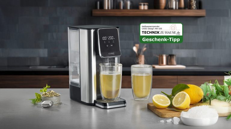 Cleverer Geschenk-Tipp für Genießer: Der Turbo-Heißwasserspender HW 630 von Caso Design