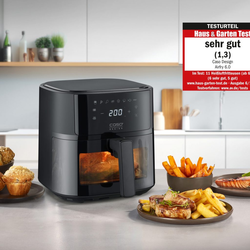 Das Testmagazin Haus & Garten Test bewertete im Test beide Modelle von CASO Design mit dem Qualitätsurteil „sehr gut“.