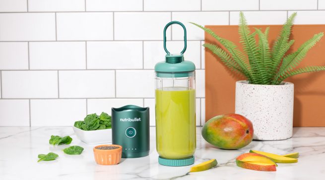 Clever gemacht: Der neue nutribullet Flex wird nach dem Mixen zum To-go-Becher