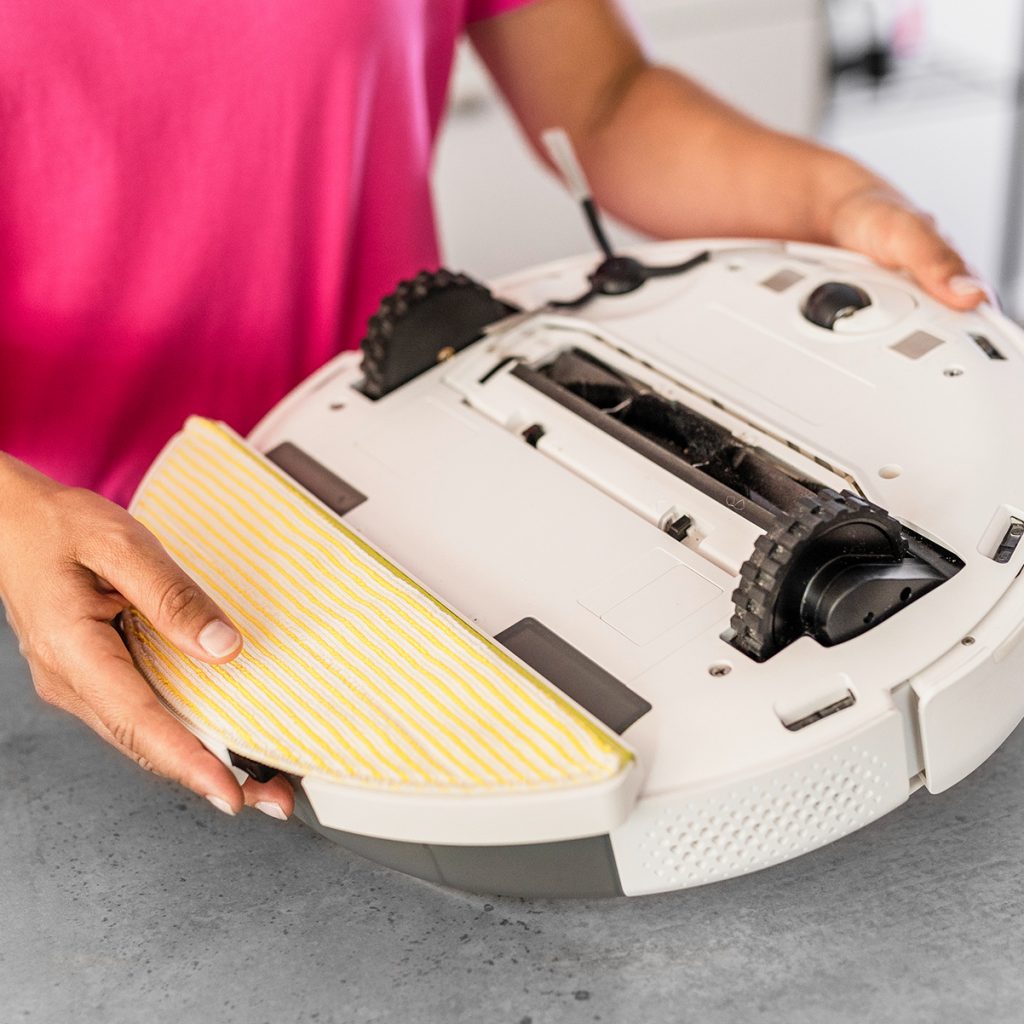 Leicht zu reinigende Filter sowie waschbare Wischpads sind wichtige Komfortmerkmale.