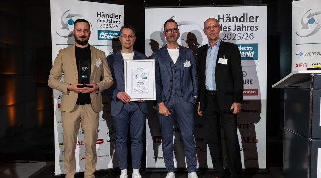 Die Gerhard Hartmann GmbH wurde am 11. Dezember 2025 in München als CE-Markt Händler des Jahres in der Sonderkategorie „Vernetzte Wohnwelten“ ausgezeichnet