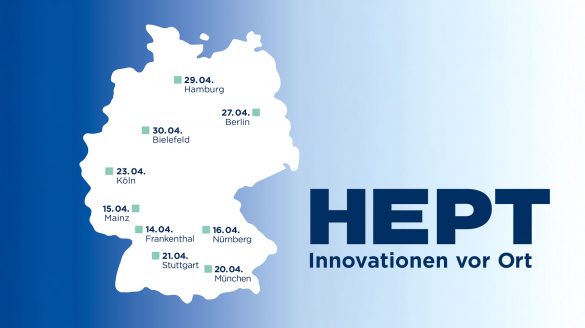 Sieben Marken in neuen Städten erleben die Besucher der HEPT-Tour 2026.