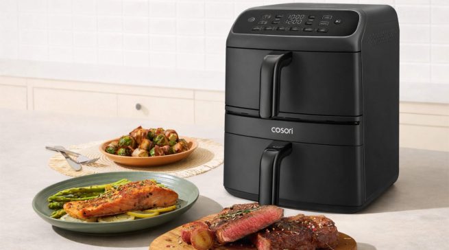 Die „Turbo Tower Compact Serie“ von Cosori lässt keine Wünsche offen- gerade für kleine Küchen.