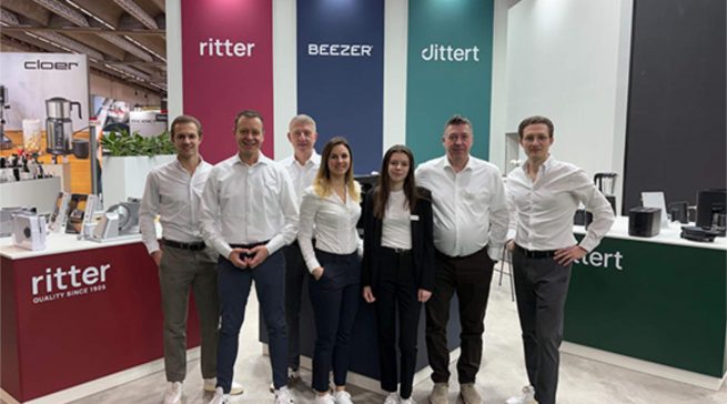 Die Teams von ritterwerk, Beezer und dittert freuen sich über einen gelungenen Jahresauftakt auf der Ambiente.