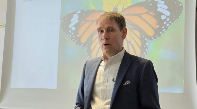 Von der Raupe zum Schmetterling: Matthias Assmann skizziert den Weg.