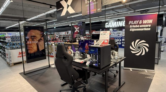 Die Gaming Zone ist Teil der Experience Zonen.