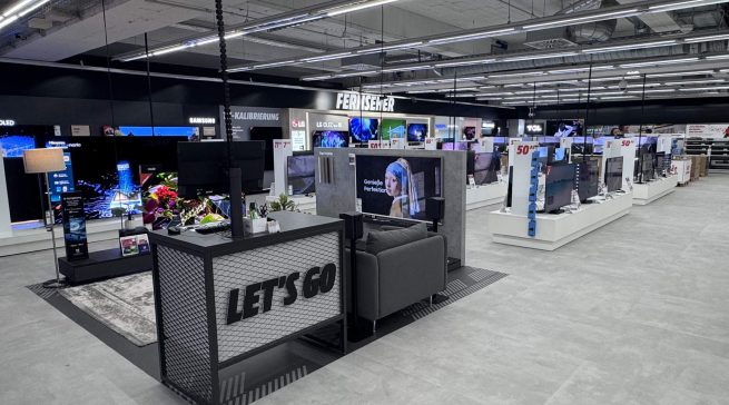 Der TV-Bereich im neuen Store.