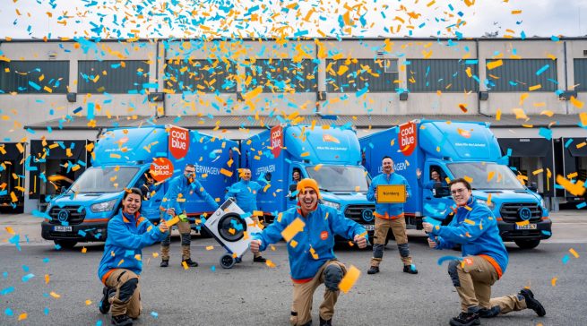 Coolblue feiert heute in Nürnberg die Neueröffnung eines Logistikzentrums.