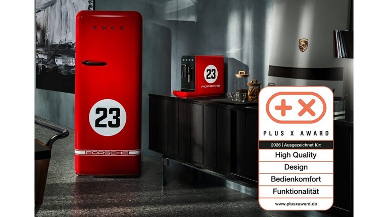 Porsche und Smeg erhalten Plus X Award 2026 für gemeinsame Hausgerätekollektion