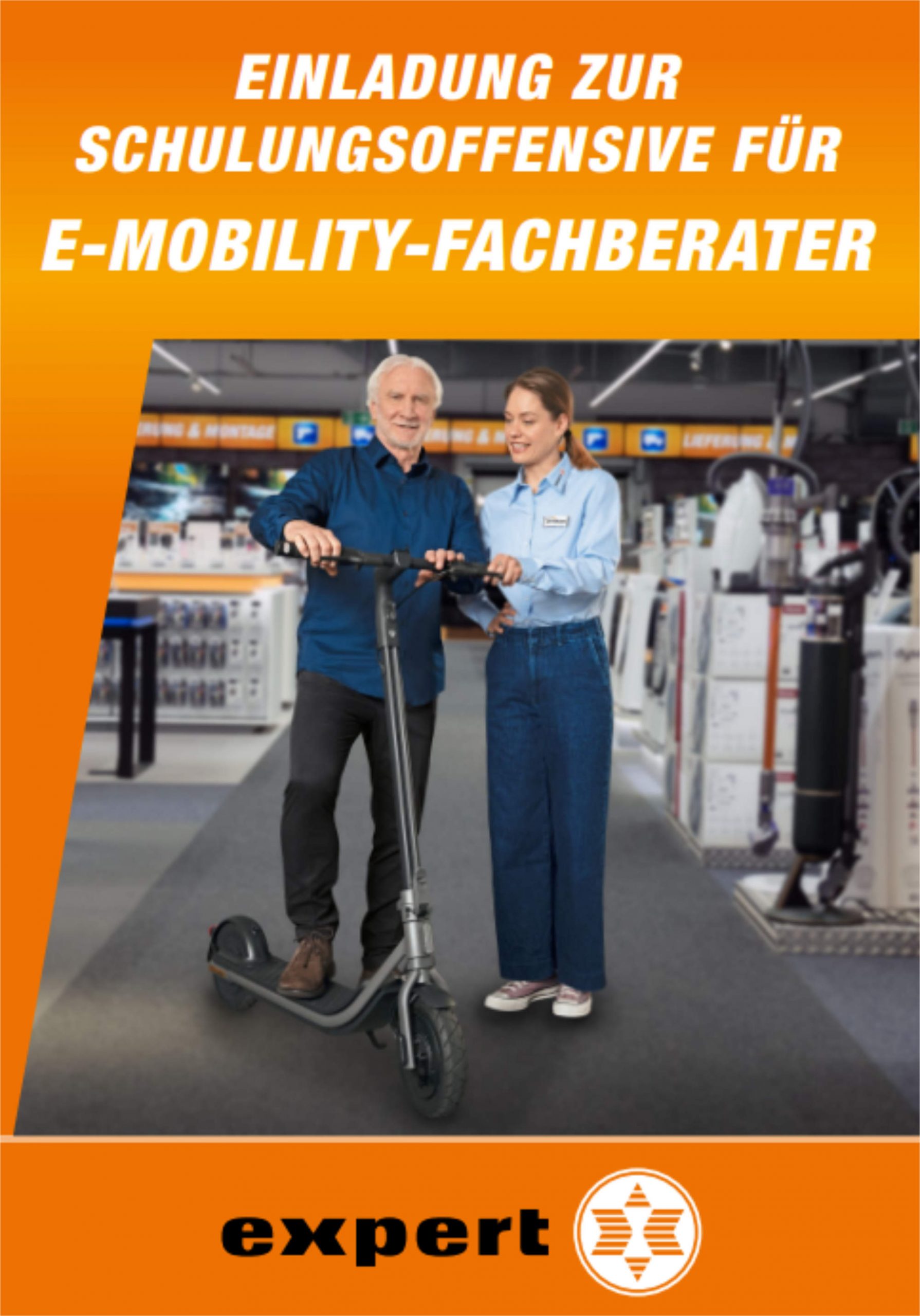 Key Visual der Schulungen mit Testimonial Rudi Völler.