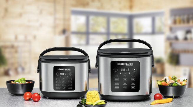 Der Multi Reiskocher MRK 650 & MRK 950 von Rommelsbacher kann mehr als nur Reis kochen.