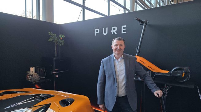 Michael Maier, Senior Vice President Europe bei Pure Electric, will das Thema E-Scooter im deutschen Elektrofachhandel auf breitere Füße stellen. Foto: Gabriel Wagner