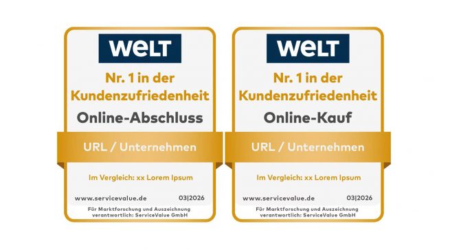 ServiceValue und die Tageszeitung „Welt“ nahmen Onlineanbieter unter die Lupe.