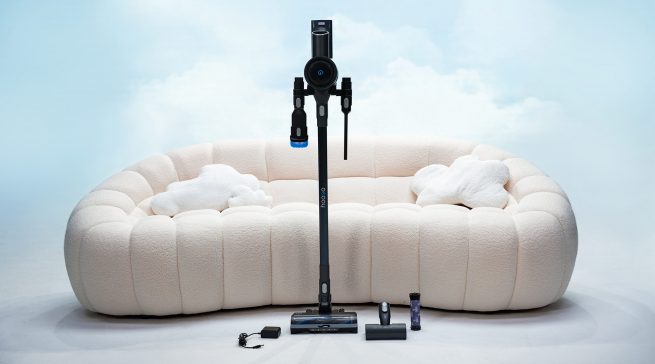 Die neue Oberklasse im Home-Cleaning: Der hoogo S7 überzeugt durch 360°-Absaugung, VisionBlue-Feinstaubausleuchtung und eine Akkulaufzeit von bis zu 60 Minuten.