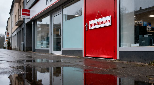 In fast jeder Innenstadt werden Geschäfte geschlossen. Der Leerstand belastet auch die Läden, die noch geöffnet haben. Foto: KI-generiert