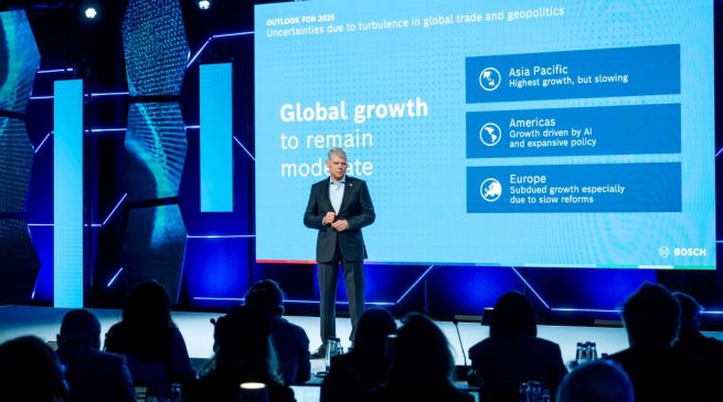 Die Wettbewerbsfähigkeit von Bosch soll weiter gesteigert werden, sagt Markus Forschner, Geschäftsführer und Finanzchef der Robert Bosch GmbH.