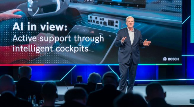 „Als globaler Technologieführer gestalten wir engagiert die Trends Automatisierung, Digitalisierung, Elektrifizierung und künstliche Intelligenz und schaffen damit auch die Voraussetzungen für profitables Wachstum unseres Geschäfts“, sagte Stefan Hartung, Vorsitzender der Geschäftsführung der Robert Bosch GmbH, anlässlich der Bilanzvorlage. Foto: Bosch