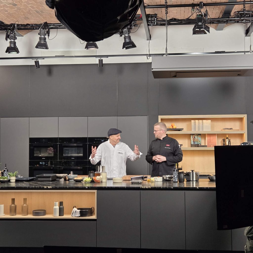Auftritt in den Culinay Studios.