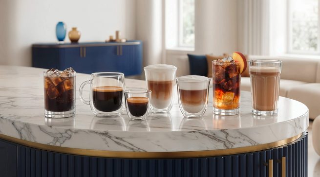 Die „Eletta Ultra“ von De’Longhi überzeugt mit einer vielfältigen Getränkeauswahl – von Kaffee-Klassikern bis hin zu ausgefallenen Kaffee-Kreationen. Foto: De’Longhi