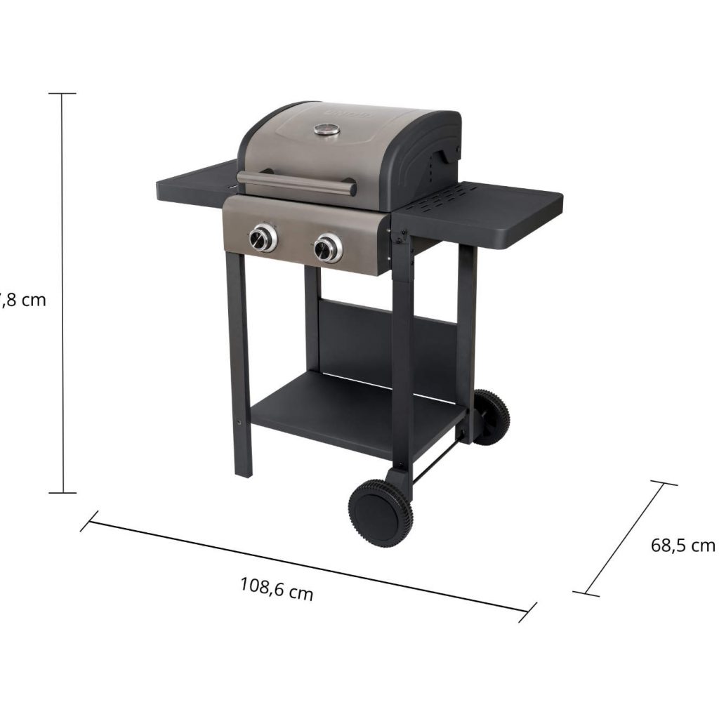 Abmessungen Elektrischer Outdoor-BBQ-Grillwagen von Unold