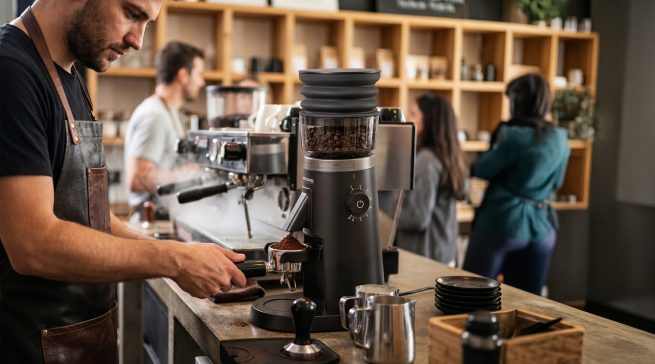 Die Premium Kaffeemühle EKM 600 von ROMMELSBACHER vereint ansprechendes Design mit präziser Mahltechnik - für echtes Barista-Feeling zuhause.