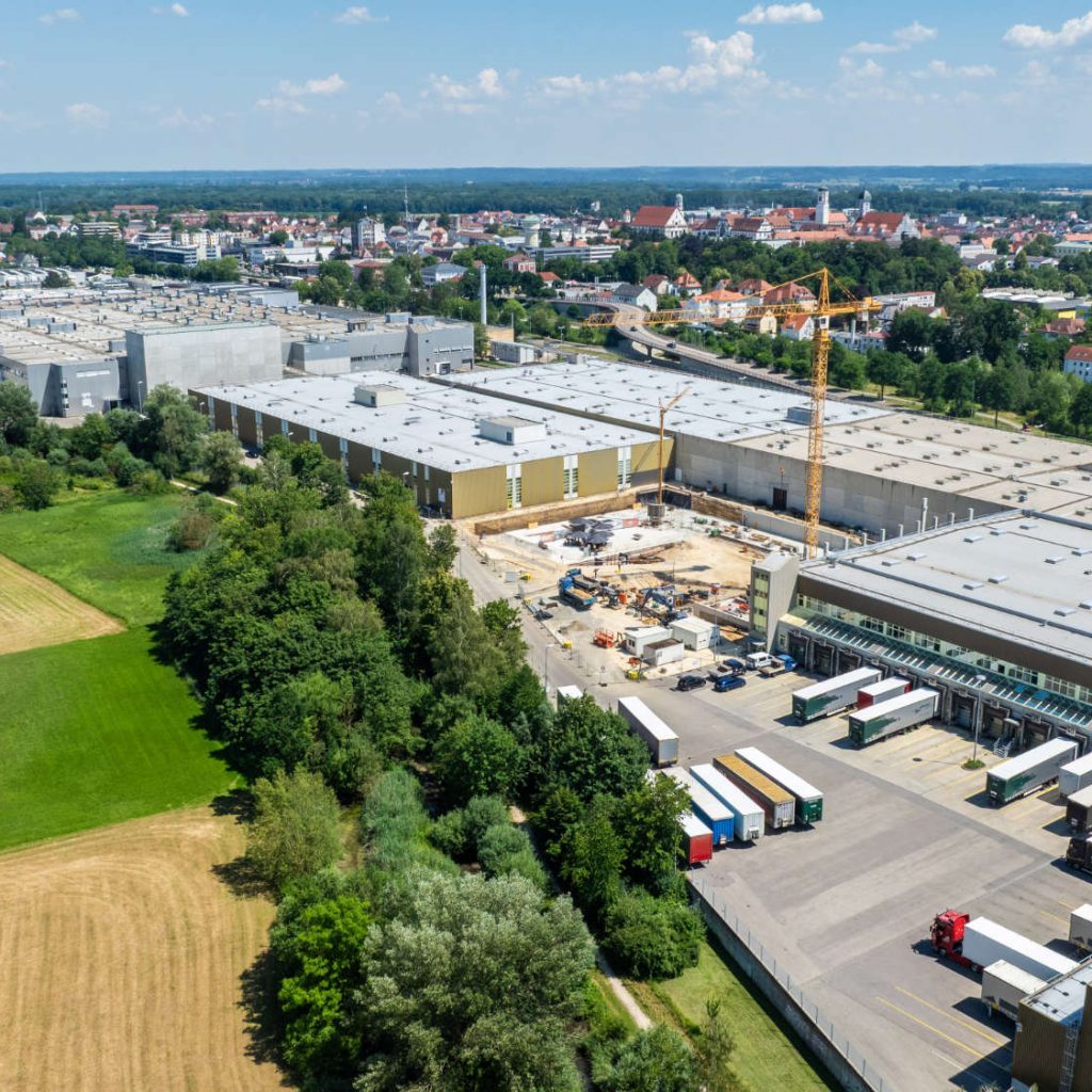 Luftaufnahme des Standortes Dillingen