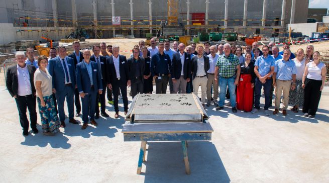 Grundsteinlegung in Dillingen; Gruppenbild