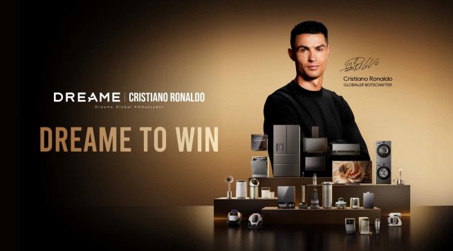 Cooler Schachzug, um die Markenbekanntheit in Europa zu erhöhen: Bekanntes Testimonial für die Dreame Sphere ist Fußball-Legende Cristiano Rolando. Dreame International (Hongkong) Limited
