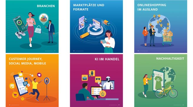 Der HDE Online-Monitor 2026 beleuchtet die wichtigsten Entwicklungen im E-Commerce – von Branchenstrukturen über Marktplätze und KI bis hin zu Nachhaltigkeit und internationalem Wettbewerb. Quelle: HDE Online Monitor 2026