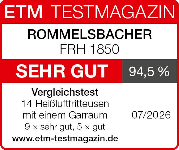 ETM Testsiegel Rommelsbacher FRH 1850