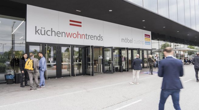 küchenwohntrends und möbel austria bringen vom 28. bis 30. April 2027 Unternehmen aus Küche, Elektrogerätebranche, Möbel, Zulieferung und Handel in Salzburg zusammen.