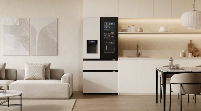 LG setzt die InstaView-Funktion in Kühl-Gefrier-Kombinationen, Side-by-Side- und Multi-Door-Geräten ein.