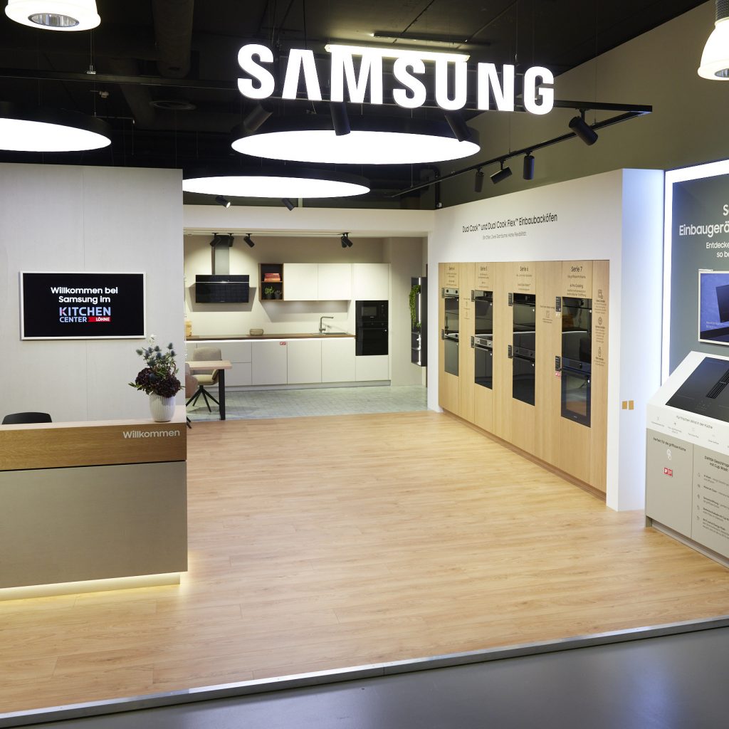 Eröffnung des neuen Showrooms von Samsung im Kitchen Center Löhne (KCL) auf der Küchenmeile 2026. Fotos: Samsung
