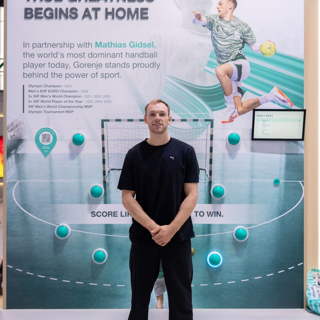 Neue Partnerschaft: Handballstar Mathias Gidsel ist jetzt Teil der Gorenje-Familie.