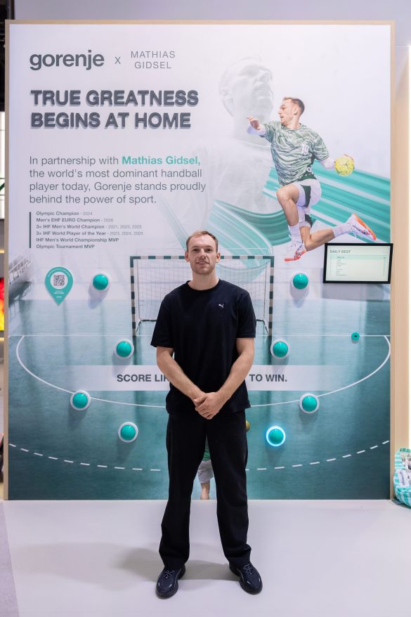 Neue Partnerschaft: Handballstar Mathias Gidsel ist jetzt Teil der Gorenje-Familie.