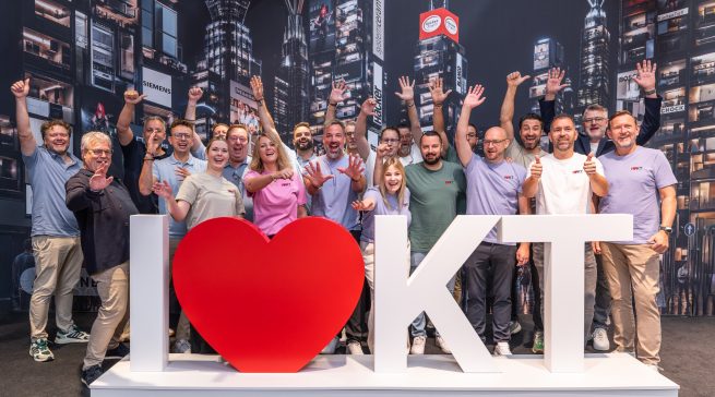 I ❤️ KT: Das KüchenTreff-Team zeigt auf der area30, was den Verband ausmacht.